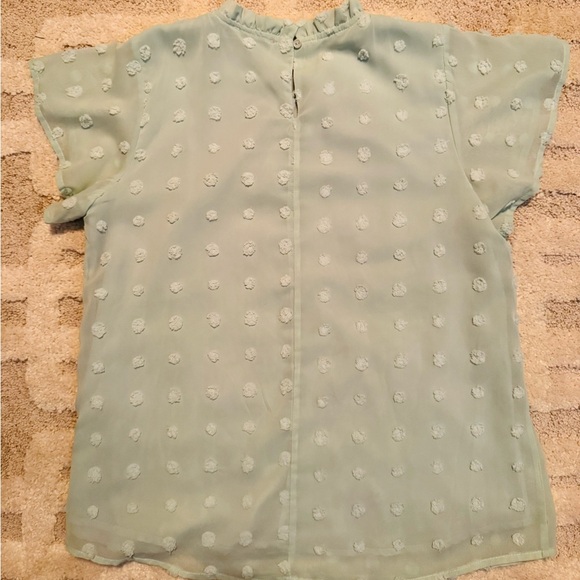 ANDREE BY UNIT Mint Ruffle Blouse - Picture 6 of 6